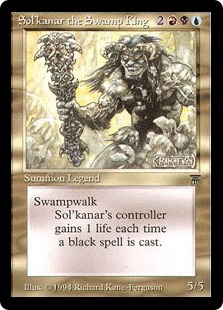 《沼地の王ソルカナー/Sol'kanar the Swamp King》[LEG] 金R