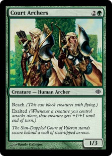 【Foil】《宮廷の射手/Court Archers》[ALA] 緑C