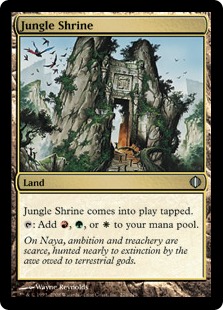《ジャングルの祭殿/Jungle Shrine》[ALA] 土地U