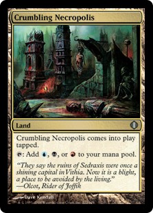 【Foil】《崩れゆく死滅都市/Crumbling Necropolis》[ALA] 土地U
