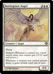 《戦誉の天使/Battlegrace Angel》[ALA] 白R