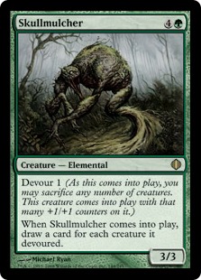【Foil】《髑髏覆い/Skullmulcher》[ALA] 緑R