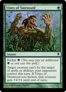 【Foil】《巨森の蔦/Vines of Vastwood》[ZEN] 緑C