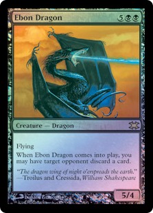 【Foil】《漆黒のドラゴン/Ebon Dragon》[FtV:Dragons] 黒R