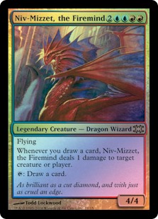 【Foil】《火想者ニヴ＝ミゼット/Niv-Mizzet, the Firemind》[FtV:Dragons] 金R