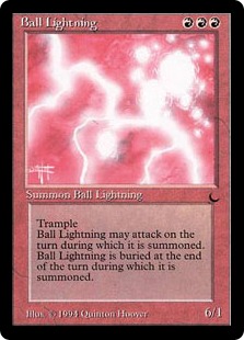 《ボール・ライトニング/Ball Lightning》[DRK] 赤R