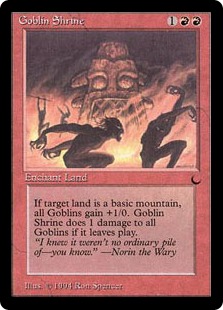 《ゴブリンの祭殿/Goblin Shrine》[DRK] 赤C