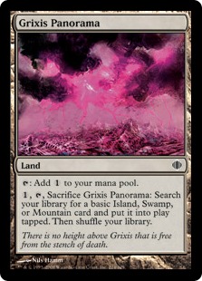 【Foil】《グリクシスの全景/Grixis Panorama》[ALA] 土地C