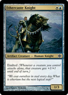 【Foil】《エーテル階級の騎士/Ethercaste Knight》[ARB] 金C