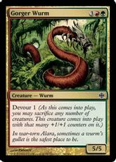 【Foil】《喰らうワーム/Gorger Wurm》[ARB] 金C