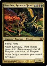 《ジャンドの暴君、カーサス/Karrthus, Tyrant of Jund》[ARB] 金R