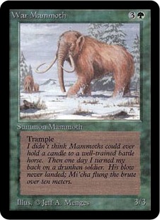 《ウォー・マンモス/War Mammoth》[LEA] 緑C