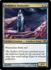 【Foil】《ヴィダルケンの異国者/Vedalken Outlander》[CON] 金C