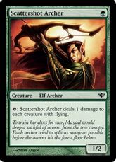 【Foil】《散弾の射手/Scattershot Archer》[CON] 緑C