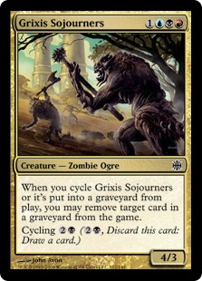 【Foil】《グリクシスの滞留者/Grixis Sojourners》[ARB] 金C