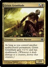 【Foil】《グリクシスの邪刃/Grixis Grimblade》[ARB] 金C