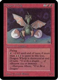 チビ・ドラゴン/Dragon Whelp》[LEA] 赤U | 日本最大級 MTG通販サイト 