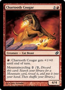 《黒焦げ牙のクーガー/Chartooth Cougar》[JvC] 赤C