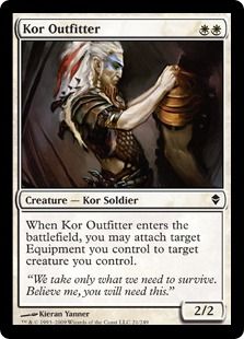【Foil】《コーの装具役/Kor Outfitter》[ZEN] 白C