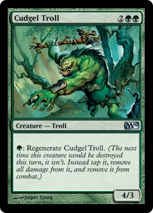 【Foil】《棍棒のトロール/Cudgel Troll》[M10] 緑U