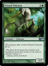 【Foil】《尊き一角獣/Prized Unicorn》[M10] 緑U