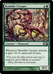 《棘茨の忍び寄るもの/Bramble Creeper》[M10] 緑C