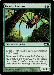 《命取りの出家蜘蛛/Deadly Recluse》[M10] 緑C
