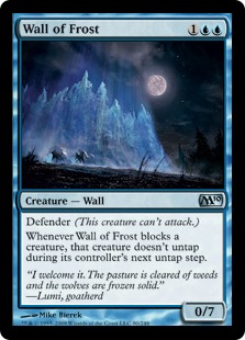 【Foil】《霜の壁/Wall of Frost》[M10] 青U