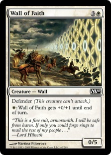 【Foil】《信仰の壁/Wall of Faith》[M10] 白C
