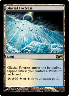 【Foil】《氷河の城砦/Glacial Fortress》[M10] 土地R