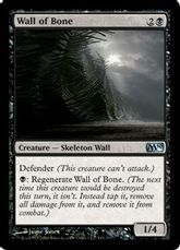 【Foil】《骨の壁/Wall of Bone》[M10] 黒U