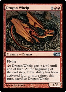 《チビ・ドラゴン/Dragon Whelp》[M10] 赤U