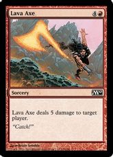 【Foil】《溶岩の斧/Lava Axe》[M10] 赤C