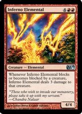 【Foil】《業火の精霊/Inferno Elemental》[M10] 赤U