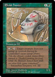 《Elvish Hunter》(Illust.Anson Maddocks)[FEM] 緑C