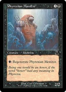 《ファイレクシアの監視者/Phyrexian Monitor》[UDS] 黒C