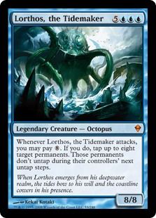 【Foil】《潮汐を作るもの、ロートス/Lorthos, the Tidemaker》[ZEN] 青R