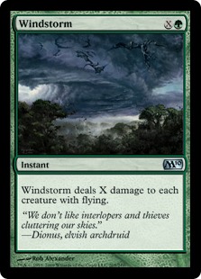 【Foil】《暴風/Windstorm》[M10] 緑U