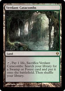 《新緑の地下墓地/Verdant Catacombs》[ZEN] 土地R