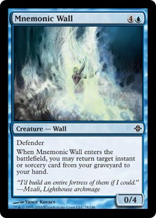 【Foil】《記憶の壁/Mnemonic Wall》[ROE] 青C