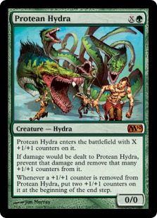【Foil】《変幻のハイドラ/Protean Hydra》[M10] 緑R
