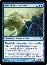 【Foil】《ニューロックの透術士/Neurok Invisimancer》[SOM] 青C