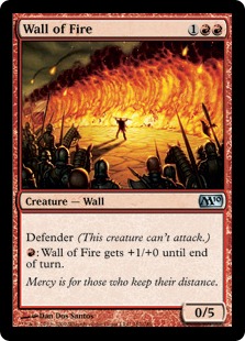 【Foil】《炎の壁/Wall of Fire》[M10] 赤U