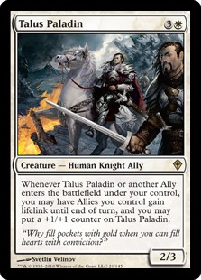 《城壁の聖騎士/Talus Paladin》[WWK] 白R