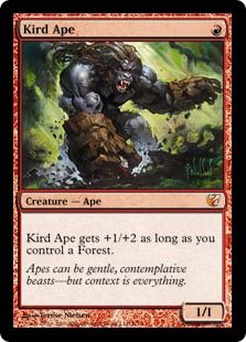 【Foil】《密林の猿人/Kird Ape》[FtV:Exiled] 赤R