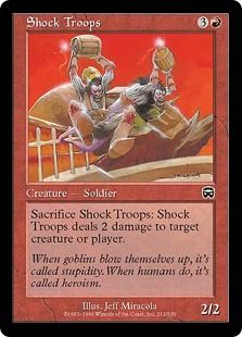 【Foil】《突撃隊/Shock Troops》[MMQ] 赤C