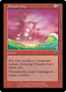 【Foil】《雷音/Thunderclap》[MMQ] 赤C