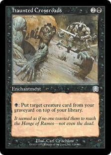 【Foil】《逢魔が辻/Haunted Crossroads》[MMQ] 黒U