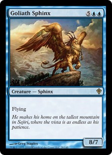 《大巨人のスフィンクス/Goliath Sphinx》[WWK] 青R