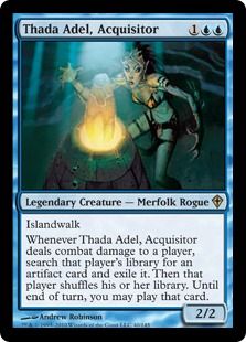 【Foil】《奪い取り屋、サーダ・アデール/Thada Adel, Acquisitor》[WWK] 青R